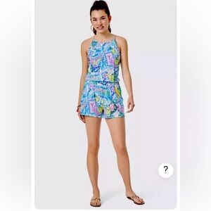 EUC Lilly Pulitzer Wish You Were Here Romper